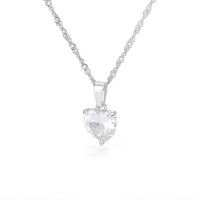 Zircon Love Heart Pendants Necklace For Women Lucky Charm Lover Clavicle Lady Feminino Choker Fashion Halloween Jewelry